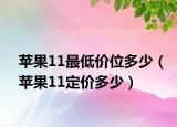 蘋果11最低價位多少（蘋果11定價多少）