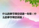 什么的季節(jié)填空詞語一年級（什么的季節(jié)填空詞語）