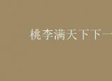 今日更新桃李滿天下的下一句（桃李滿天下的上一句是什么）