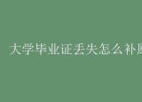 今日更新大學畢業(yè)證丟了怎么辦（大學畢業(yè)證丟失怎么補原件）