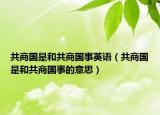 共商國是和共商國事英語（共商國是和共商國事的意思）