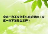 賣家一直不發(fā)貨多久自動退款（賣家一直不發(fā)貨會怎樣）