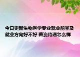 今日更新生物醫(yī)學(xué)專業(yè)就業(yè)前景及就業(yè)方向好不好 薪資待遇怎么樣