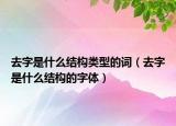 去字是什么結(jié)構(gòu)類型的詞（去字是什么結(jié)構(gòu)的字體）