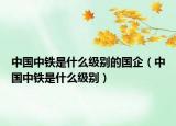 中國中鐵是什么級別的國企（中國中鐵是什么級別）