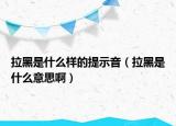 拉黑是什么樣的提示音（拉黑是什么意思?。? /></span></a>
                        <h2><a href=