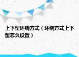 上下型環(huán)繞方式（環(huán)繞方式上下型怎么設置）