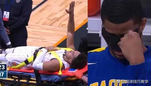 剛打1分鐘就遭遇開放性骨折！隊(duì)友被嚇得后退，他的NBA之旅難了