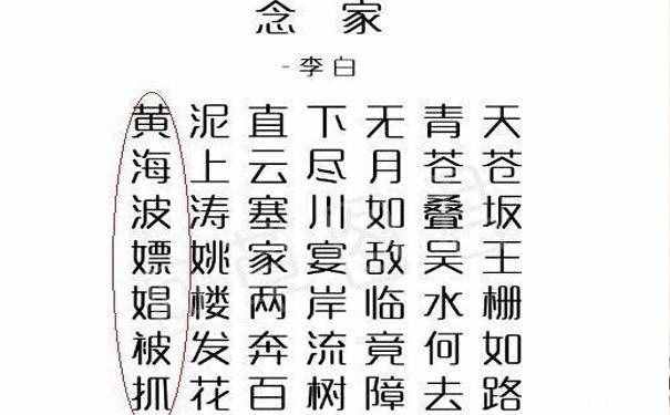 辟謠網(wǎng)絡(luò)風(fēng)傳"李白藏頭詩(shī)"寓言"武漢肺炎"，今天帶大家解讀