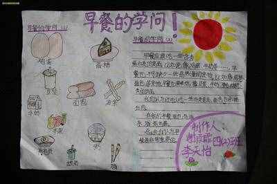 英語早餐午餐晚餐手抄報 英語手抄報
