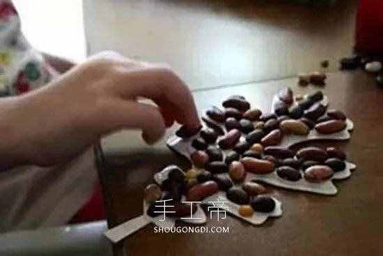 用豆子DIY制作豆貼畫怎么做 -  www.shougongdi.com