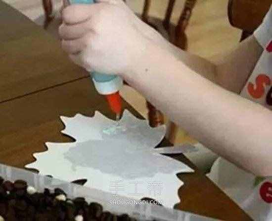 用豆子DIY制作豆貼畫怎么做 -  www.shougongdi.com