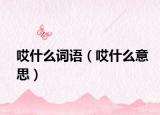 哎什么詞語（哎什么意思）