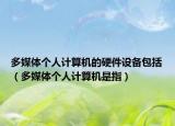 多媒體個(gè)人計(jì)算機(jī)的硬件設(shè)備包括（多媒體個(gè)人計(jì)算機(jī)是指）