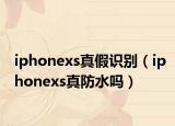 iphonexs真假識別（iphonexs真防水嗎）