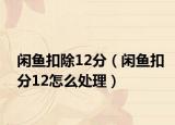 閑魚扣除12分（閑魚扣分12怎么處理）