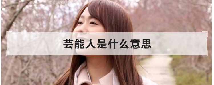 蕓能人是什么意思