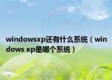 windowsxp還有什么系統(tǒng)（windows xp是哪個系統(tǒng)）