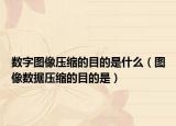 數(shù)字圖像壓縮的目的是什么（圖像數(shù)據(jù)壓縮的目的是）