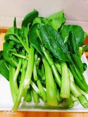 素炒菜心的做法 步驟1
