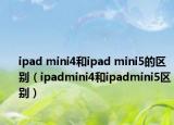 ipad mini4和ipad mini5的區(qū)別（ipadmini4和ipadmini5區(qū)別）