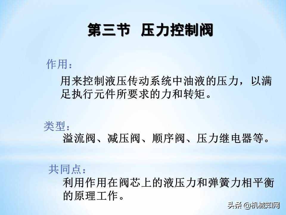 液壓閥的工作原理還不會(huì)？溢流閥、減壓閥、調(diào)速閥一次性講明白