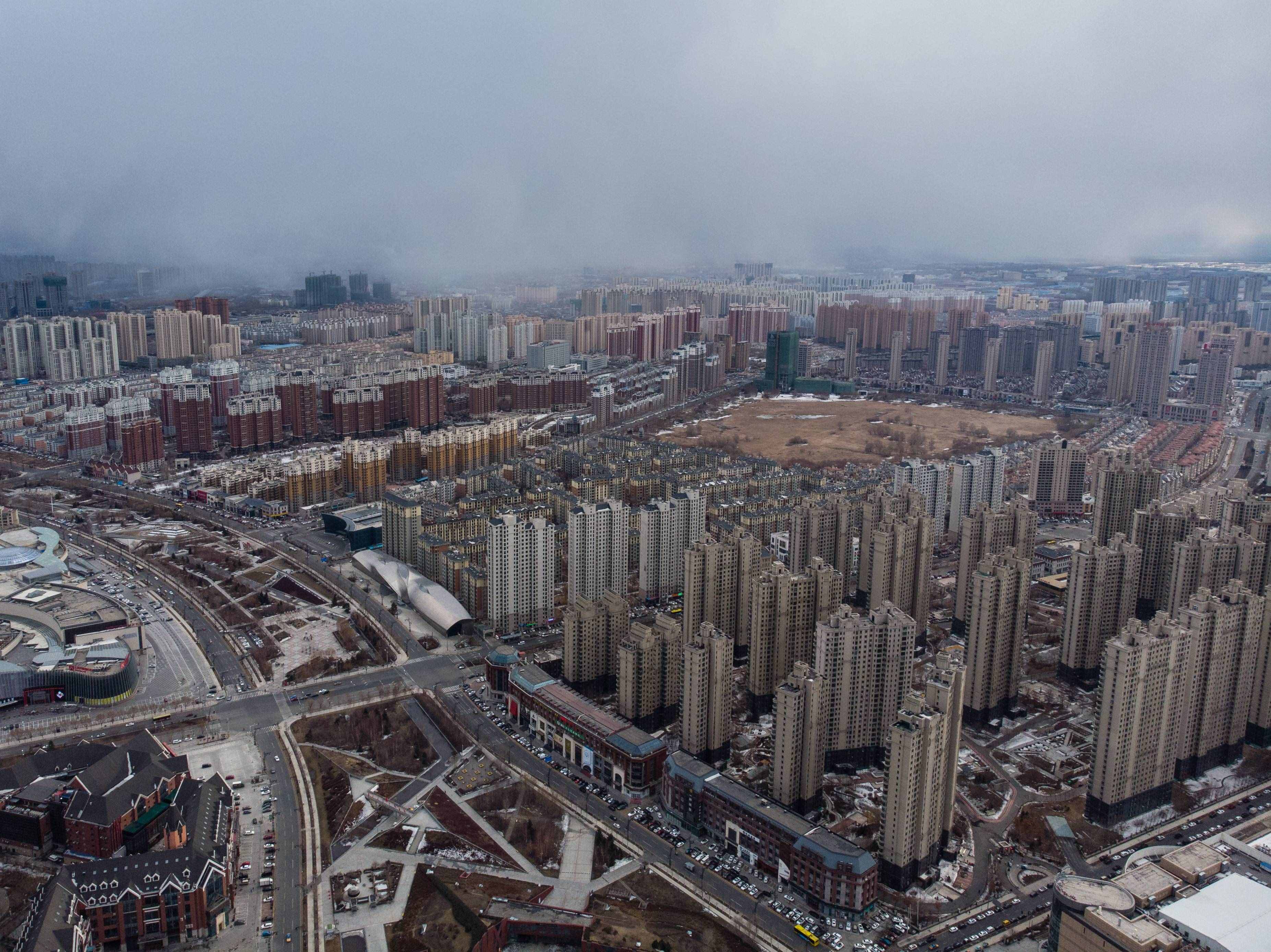航拍哈爾濱房價最高地方，群力新區(qū)