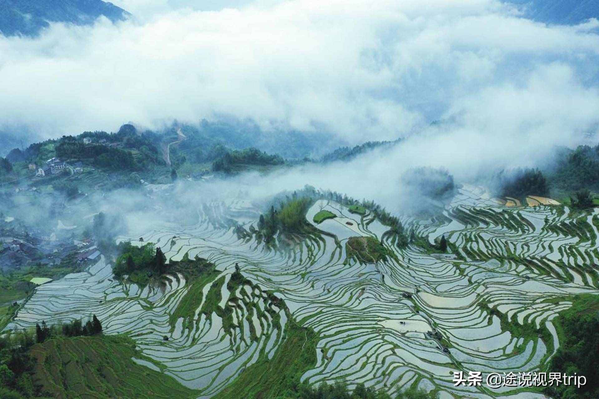 中國10大最美的梯田景觀，千年雕塑出來的仙境，如詩如畫美不勝收