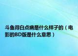 斗魚得白點(diǎn)病是什么樣子的（電影的BD版是什么意思）