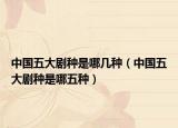 中國五大劇種是哪幾種（中國五大劇種是哪五種）
