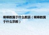 喇嘛教屬于什么教派（喇嘛教屬于什么宗教）