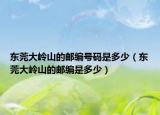 東莞大嶺山的郵編號(hào)碼是多少（東莞大嶺山的郵編是多少）