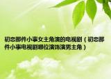 初戀那件小事女主角演的電視?。ǔ鯌倌羌∈码娨晞∧奈谎蒿椦菽兄鹘牵? /></span></a>
                        <h2><a href=