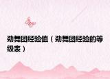 勁舞團(tuán)經(jīng)驗(yàn)值（勁舞團(tuán)經(jīng)驗(yàn)的等級(jí)表）
