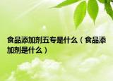 食品添加劑五專(zhuān)是什么（食品添加劑是什么）