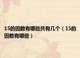 15的因數(shù)有哪些共有幾個（15的因數(shù)有哪些）