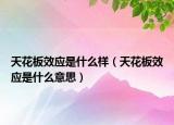 天花板效應是什么樣（天花板效應是什么意思）