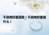 不良嗜好是喜歡（不良嗜好是指什么）