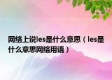 網(wǎng)絡(luò)上說les是什么意思（les是什么意思網(wǎng)絡(luò)用語）