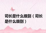 司長(zhǎng)是什么級(jí)別（司長(zhǎng)是什么級(jí)別）