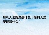 犀利人妻結(jié)局是什么（犀利人妻結(jié)局是什么）