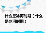 什么是冰河時(shí)期（什么是冰河時(shí)期）