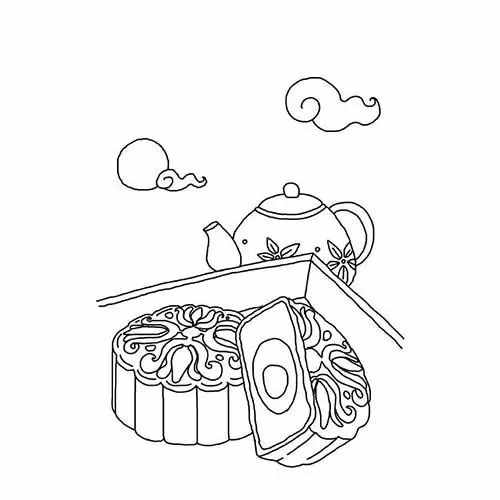 簡筆畫｜中秋節(jié)簡筆畫大全，一起來畫一畫月餅吧?。ǜ浇坛蹋? class=
