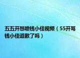 五五開(kāi)怒噴錢小佳視頻（55開(kāi)罵錢小佳道歉了嗎）