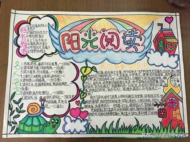 分享一組漂亮的獲獎(jiǎng)讀書(shū)手抄報(bào)