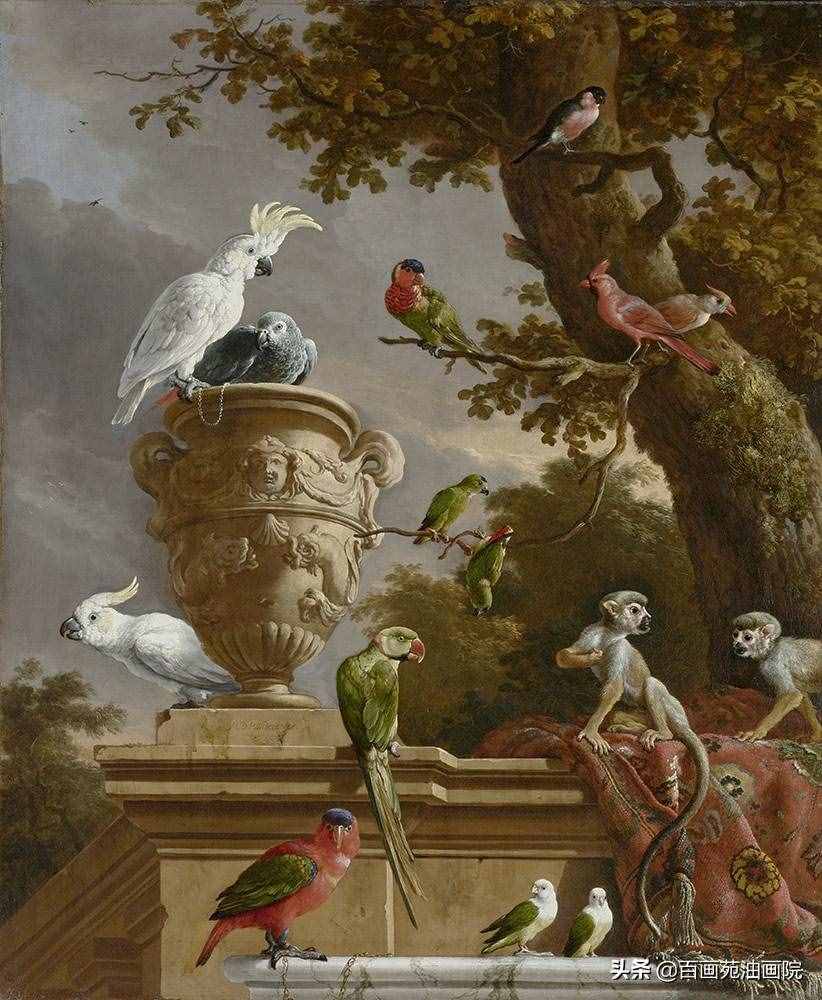 油畫動(dòng)物欣賞——Melchior·d'Hondecoeter