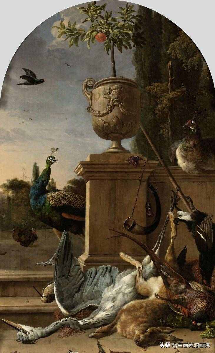 油畫動(dòng)物欣賞——Melchior·d'Hondecoeter