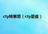 cty啥意思（cty是誰）