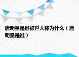 唐明皇是誰(shuí)被世人稱(chēng)為什么（唐明皇是誰(shuí)）