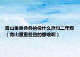 青山重重疊疊的像什么造句二年級(jí)（青山重重疊疊的像啥呢）